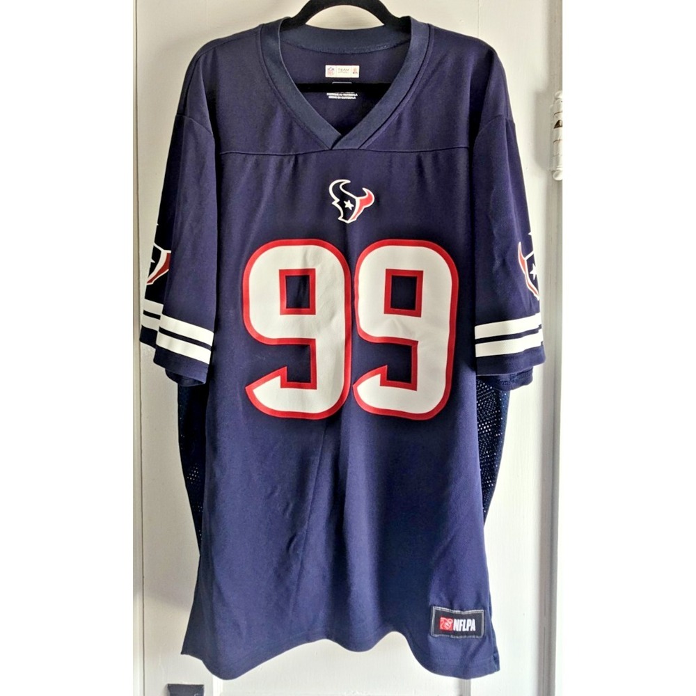 NFL Team APPAREL Houston Texans jersey # 99 NFLPA Mens 2XL blue